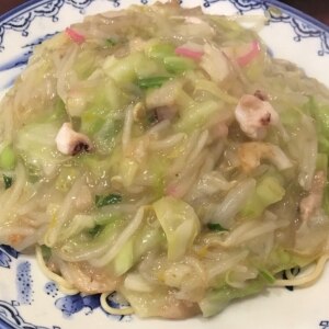 チャンポン麺で中華あんかけ★かた焼きそば♪